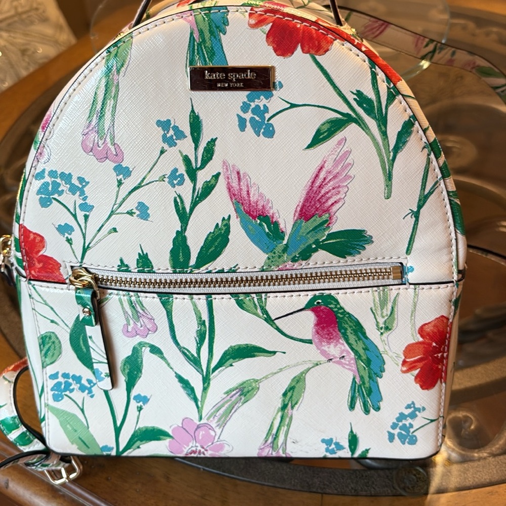♠️KATE SPADE SAMMIE Laurel Way Hummingbird Backpack - Picture 2 of 11